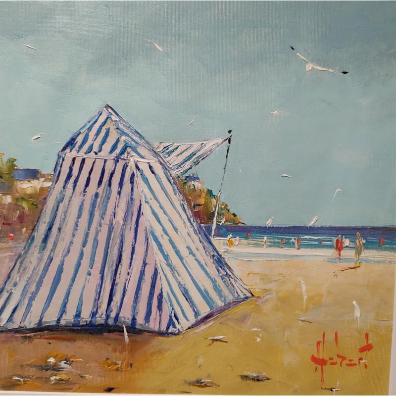 Painting A Dinard by Hébert Franck | Painting Figurative Landscapes Marine Oil