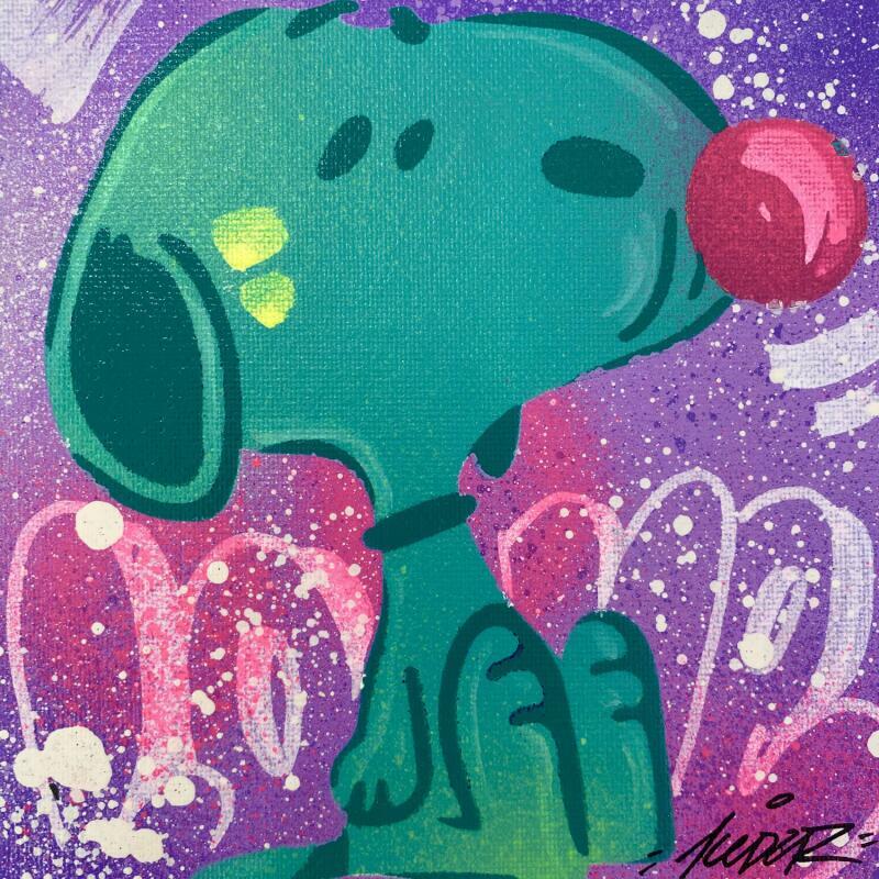 Pintura SNOOPY BULLE por Lemoine Mael | Pintura Pop art Iconos pop Graffiti Acrílico