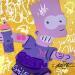 Painting BART POP by Lemoine Mael | Painting Pop-art Pop icons Graffiti Acrylic