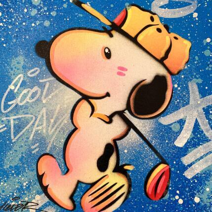 Painting SNOOPY GOLF by Lemoine Mael | Painting Pop-art Acrylic, Graffiti Pop icons