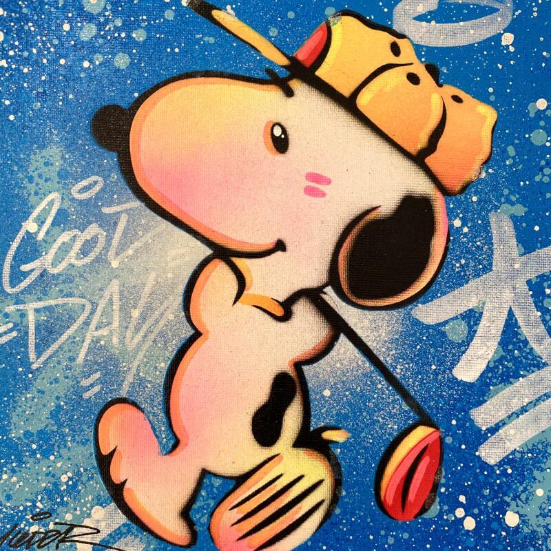 Painting SNOOPY GOLF by Lemoine Mael | Painting Pop-art Pop icons Graffiti Acrylic
