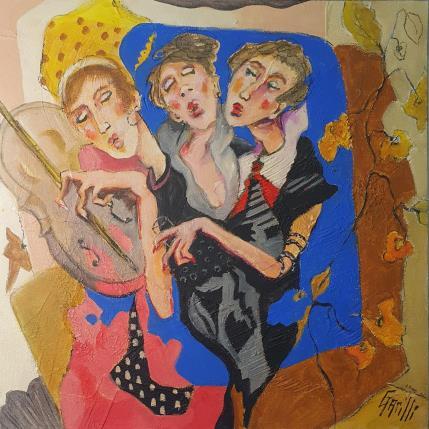 Peinture Art moderne au féminin par Garilli Nicole | Tableau Figuratif Acrylique Scènes de vie