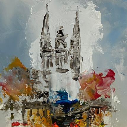 Peinture Cathédrale par Raffin Christian | Tableau Figuratif Huile Urbain