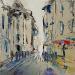 Painting Balade en Ville by Raffin Christian | Painting Figurative Urban Oil