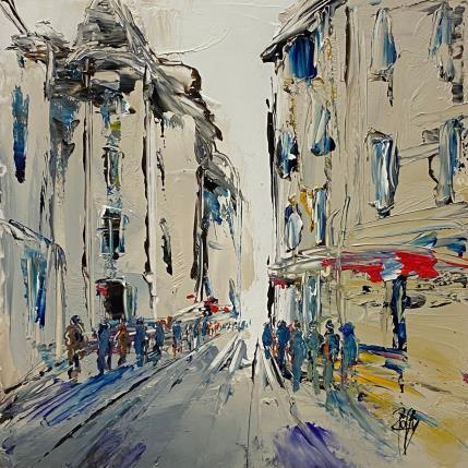 Painting Balade en Ville by Raffin Christian | Painting Figurative Oil Pop icons, Urban