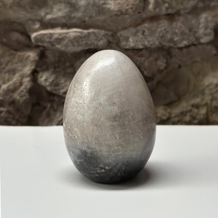 Sculpture oeuf par Nathalie Roverato | Sculpture Figuratif Raku Animaux, Minimaliste, Nature