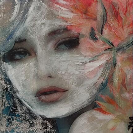 Painting Mirada II by Bofill Laura | Painting Figurative Acrylic, Resin Portrait