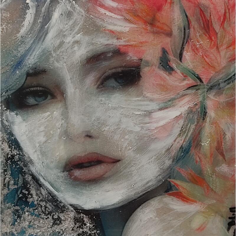 Painting Mirada II by Bofill Laura | Painting Figurative Portrait Acrylic Resin