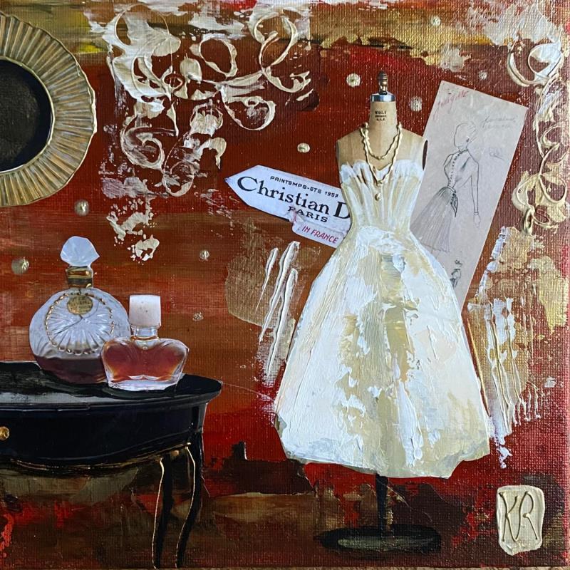 Pintura Immaculée  por Romanelli Karine | Pintura Figurativo Mode Acrílico Collage