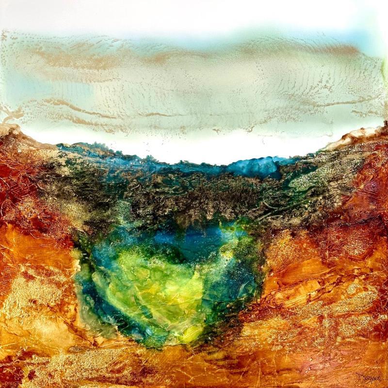 Painting bronze age 2161 by Depaire Silvia | Painting Abstract Landscapes Marine Minimalist Acrylic