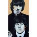 Peinture The Beatles par G.C.Popartist | Tableau Pop-art Portraits Musique Icones Pop Huile Acrylique Collage Encre Upcycling Papier