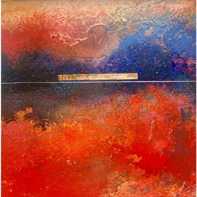 Peinture Abstraction # 3106 par Hévin Christian | Tableau Abstrait Minimaliste Huile Acrylique Pastel