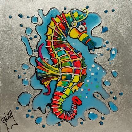 Painting Hippocampes by Geiry | Painting Subject matter