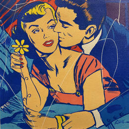 Gemälde Romance von Revel | Gemälde Pop-Art Pop-Ikonen