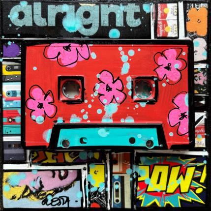 Painting POP K7  (rouge) by Costa Sophie | Painting