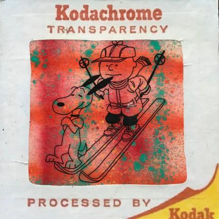 Peinture Charlie et snoopy tout shuss par Kikayou | Tableau Pop-art Acrylique, Collage, Graffiti Icones Pop