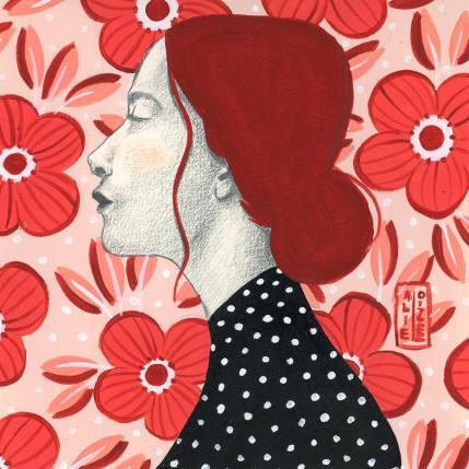 Peinture Charlotte par Alie Loizel | Tableau Figuratif Acrylique Portraits