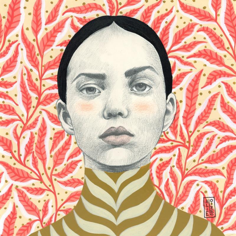 Pintura Linda por Alie Loizel | Pintura Figurativo Retrato Acrílico