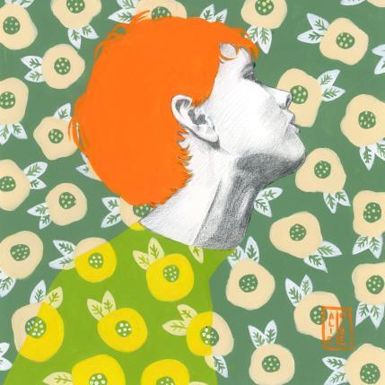 Peinture Morgane par Alie Loizel | Tableau Figuratif Acrylique Portraits