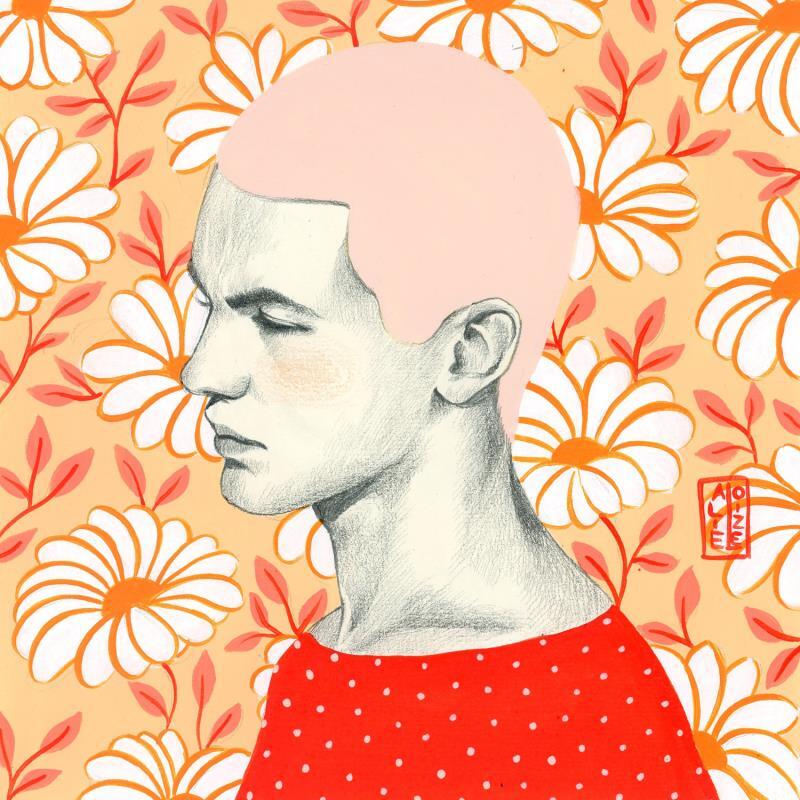 Gemälde Dimitrius von Alie Loizel | Gemälde Figurativ Porträt Acryl