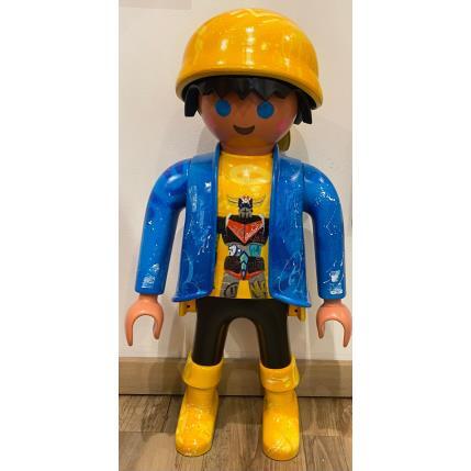 Sculpture Goldorak par Lemoine Mael | Sculpture Pop-art Acrylique, Graffiti Icones Pop