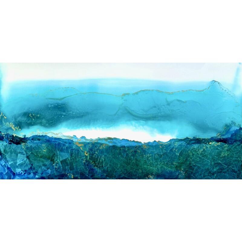 Painting 1949 Poésie Marine by Depaire Silvia | Painting Abstract Landscapes Marine Minimalist Acrylic