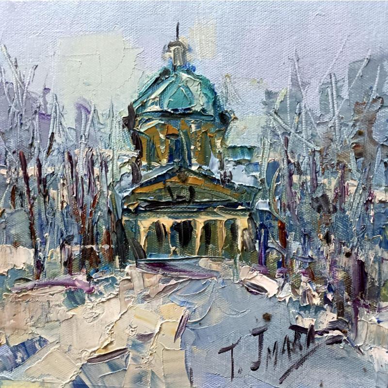 Painting Panteon en iverno by Jmara Tatiana | Painting Figurative Oil