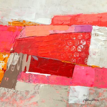 Peinture Ligne de terre 1 par Ottenjann Andrea | Tableau Abstrait Acrylique Paysages