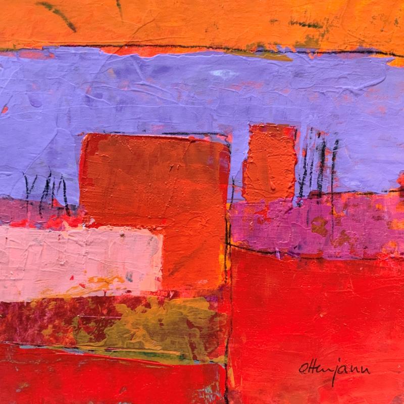 Painting Hot 1 by Ottenjann Andrea | Painting Abstract Landscapes Acrylic