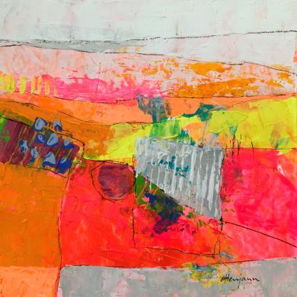 Peinture Journée ensoleillée par Ottenjann Andrea | Tableau Abstrait Acrylique Paysages