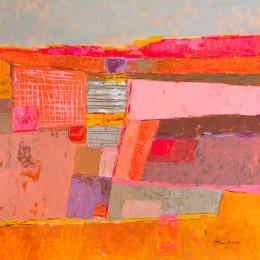 Peinture Strates de lumière  par Ottenjann Andrea | Tableau Abstrait Acrylique Paysages