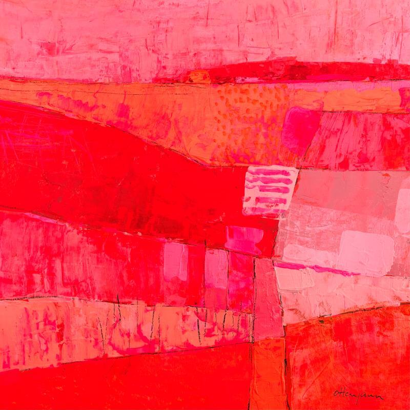 Peinture Terre brillante par Ottenjann Andrea | Tableau Abstrait Paysages Acrylique