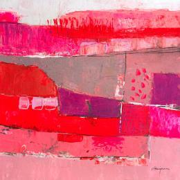 Peinture Pensées volantes par Ottenjann Andrea | Tableau Abstrait Acrylique Paysages