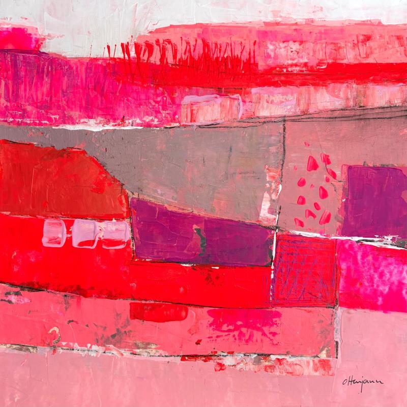 Peinture Pensées volantes par Ottenjann Andrea | Tableau Abstrait Paysages Acrylique