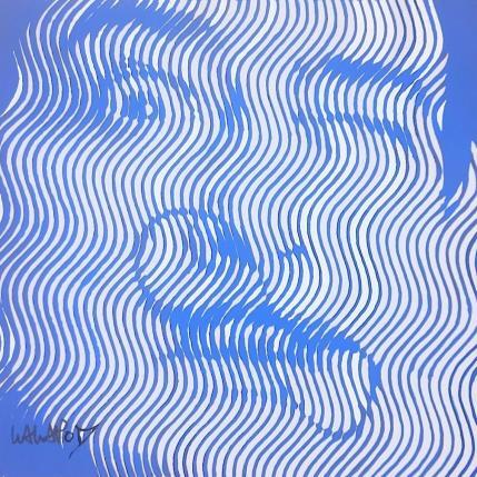 Peinture Dali mini bleu par Wawapod | Tableau Pop-art Acrylique, Posca Icones Pop