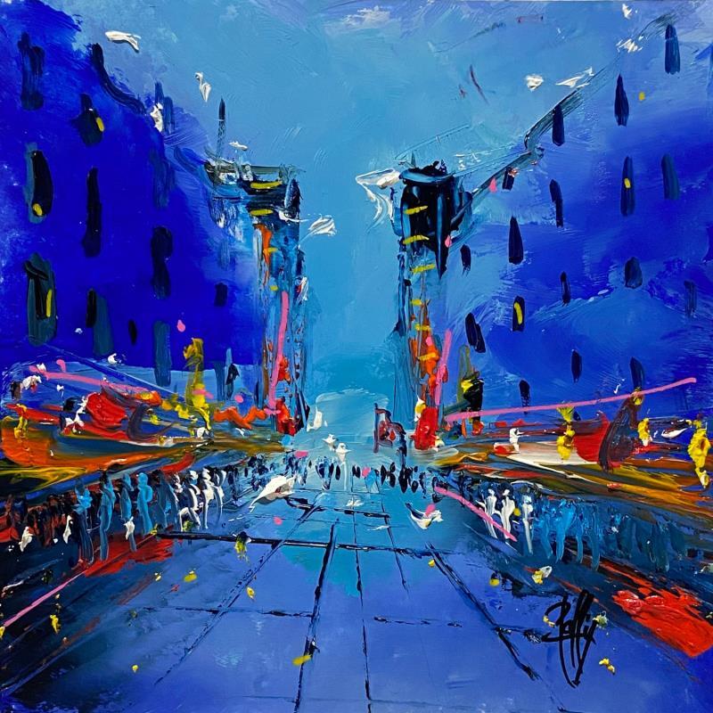 Painting Nocturne by Raffin Christian | Painting Figurative Urban Oil