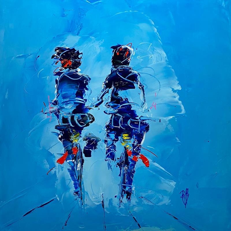 Painting Tous les Deux by Raffin Christian | Painting Figurative Life style Oil