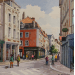 Painting Lille, Boulangerie rue Esquermoise by Decoudun Jean charles | Painting Figurative Urban Watercolor