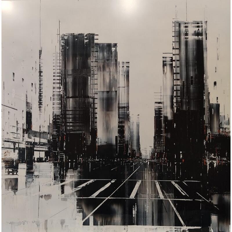 Painting Millenium 1 by Rey Julien | Painting Figurative Gold leaf