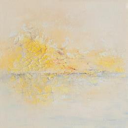 Peinture Horizon par Gaussen Sylvie | Tableau Abstrait Huile, Poudre de marbre Paysages