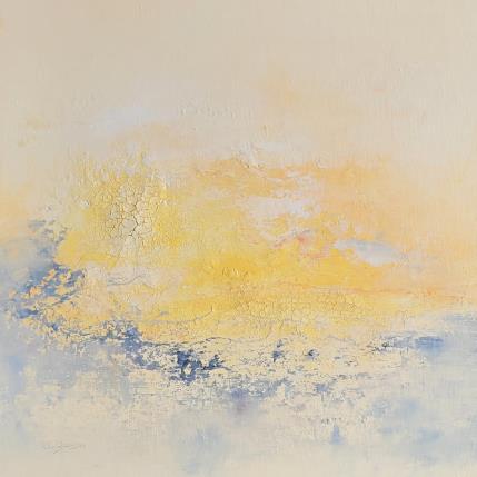 Peinture Wave par Gaussen Sylvie | Tableau Abstrait Huile, Poudre de marbre Paysages