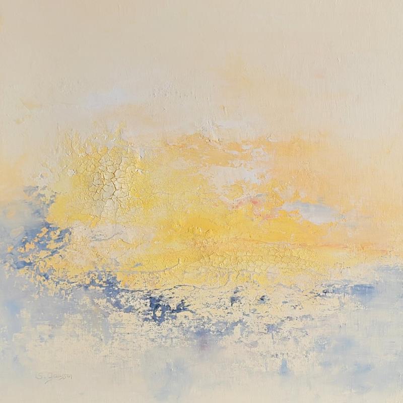 Peinture Wave par Gaussen Sylvie | Tableau Abstrait Paysages Huile Poudre de marbre