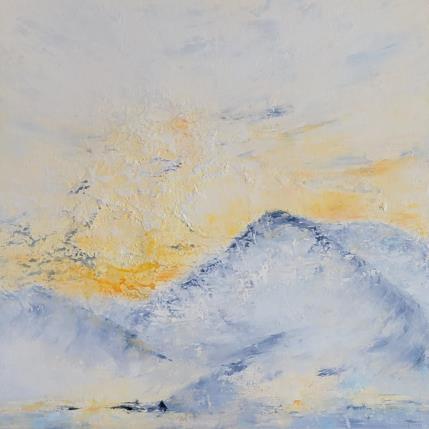 Peinture Over there par Gaussen Sylvie | Tableau Abstrait Huile, Poudre de marbre Paysages