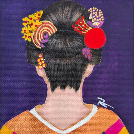 Painting Tamie by Rosângela | Painting Figurative Acrylic