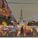 Painting Air de Paris by Frédéric Thiery | Painting Figurative Urban Life style Architecture Acrylic