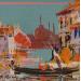Painting Venise by Frédéric Thiery | Painting Figurative Society Life style Acrylic