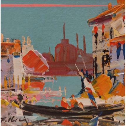 Peinture Venise par Frédéric Thiery | Tableau Figuratif Acrylique Scènes de vie, Société