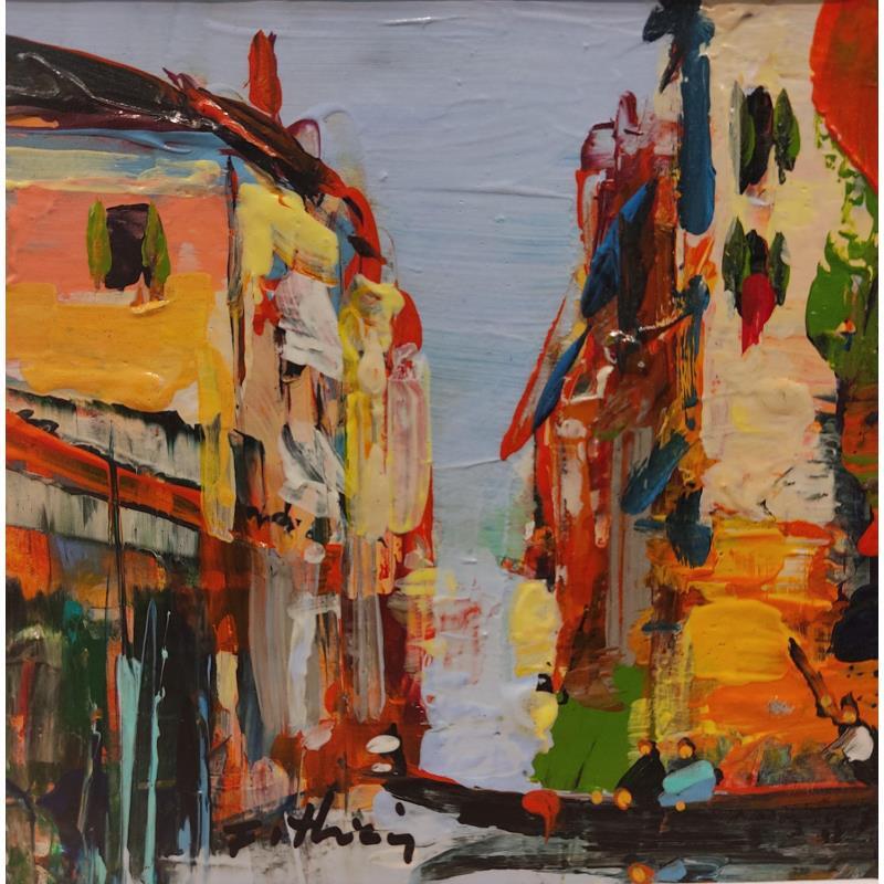 Gemälde Visiting Venise von Frédéric Thiery | Gemälde Figurativ Urban Acryl
