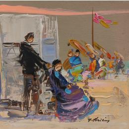 Peinture Guinoliives 3 par Frédéric Thiery | Tableau Figuratif Acrylique Paysages, Scènes de vie