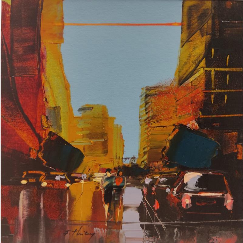 Pintura 2 friends por Frédéric Thiery | Pintura Figurativo Urbano Life style Arquitectura Acrílico